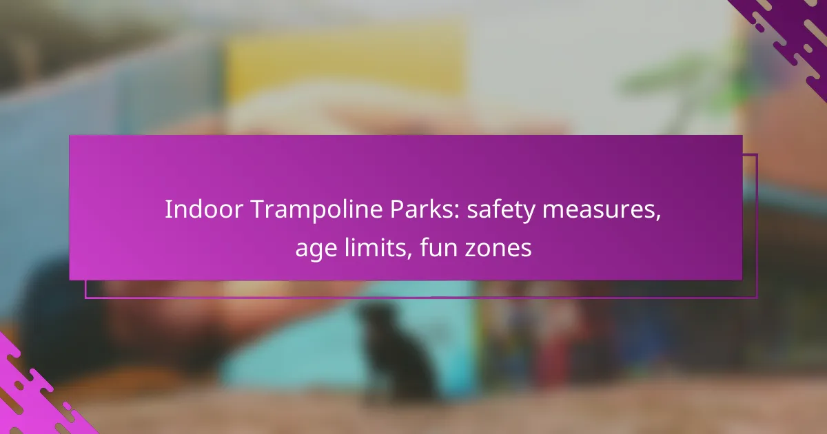 Indoor Trampoline Parks: safety measures, age limits, fun zones